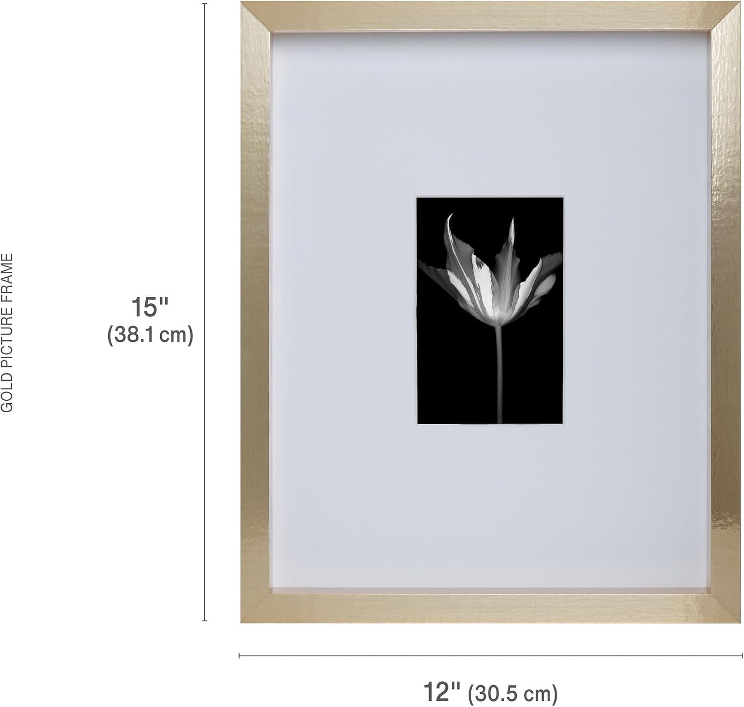Mikasa Silver Gallery Frame-16 x 16 Matted to 5 x 7(Gold) - view 7