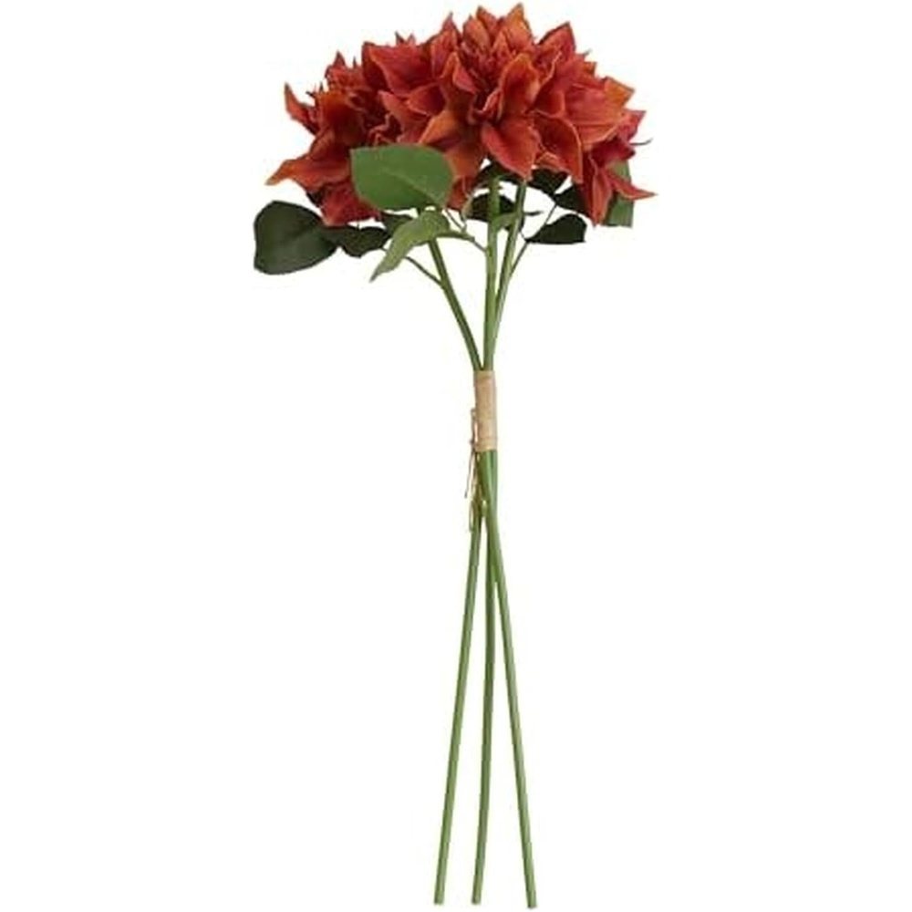 Mikasa Copper Mum Artificial Flower Stems, Fake Flowers for Fall Décor, Set of 3, 5x5x18 Inch(Copper Mums)