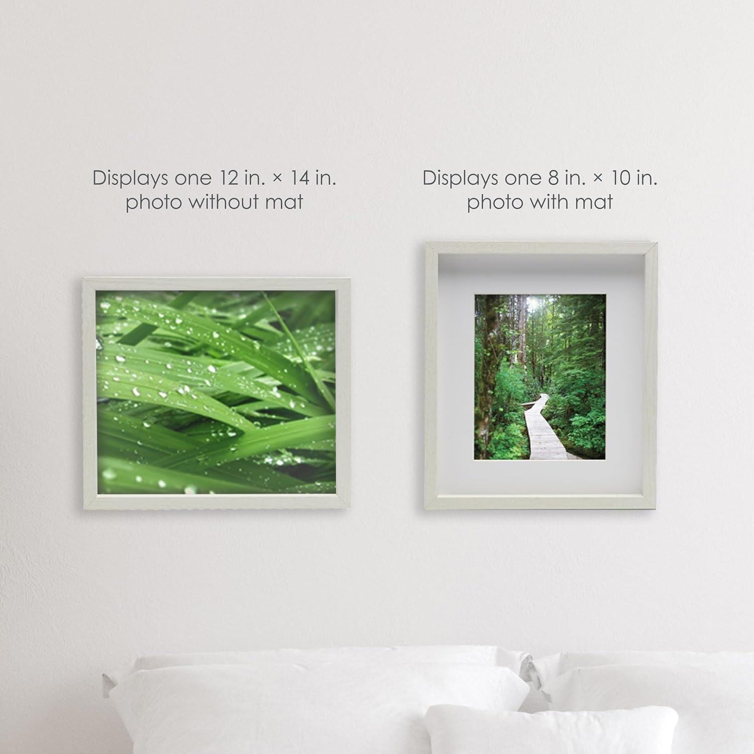 Mikasa Silver Gallery Frame-16 x 16 Matted to 5 x 7(White) - view 2