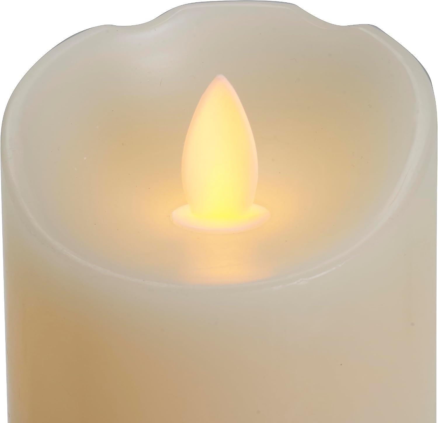 Mikasa Realistic Wax Flameless Candles, Exquisite White Battery Candles for Wedding, Christmas Decorations, and Everyday, 3×6 Inch(Set of 5) - view 5