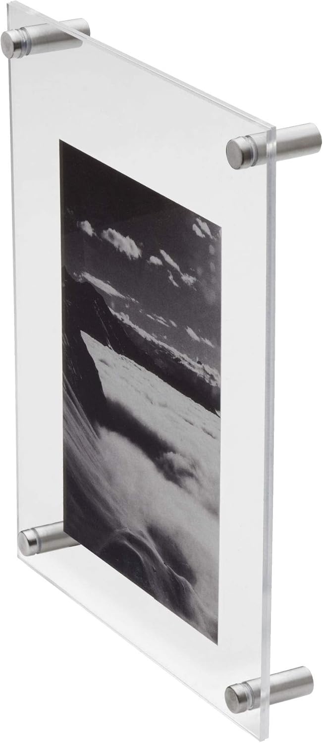Mikasa Clear Acrylic Floating Wall Frame, 5×7-Inch
