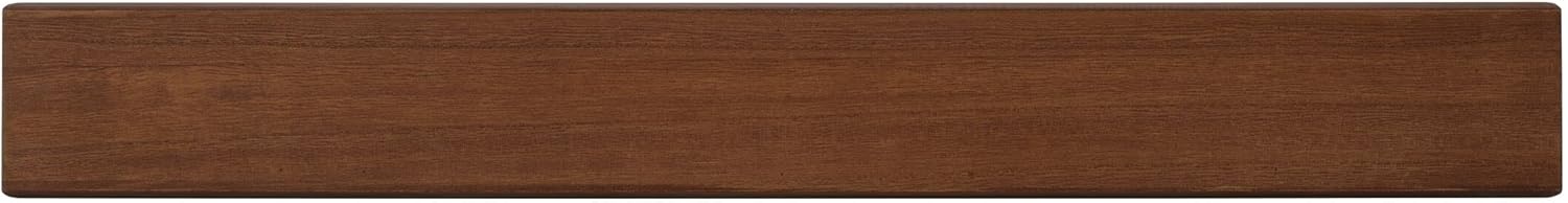 Mikasa Chunky Shelf for Bedroom, Living Room, Bathroom, Kitchen, Nursery with Pole Mount, 24-Inch, White(Dark Brown) - view 6