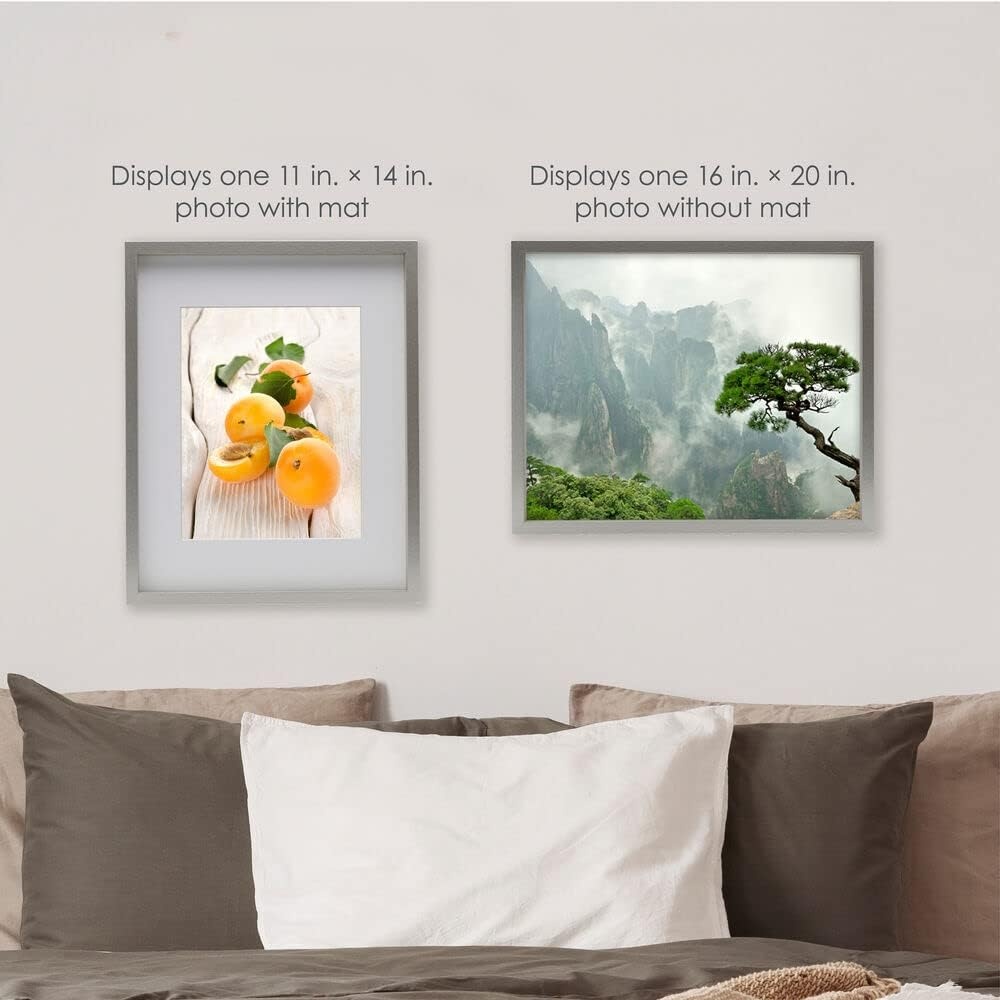Mikasa Silver Gallery Frame-16 x 16 Matted to 5 x 7(Silver) - view 6