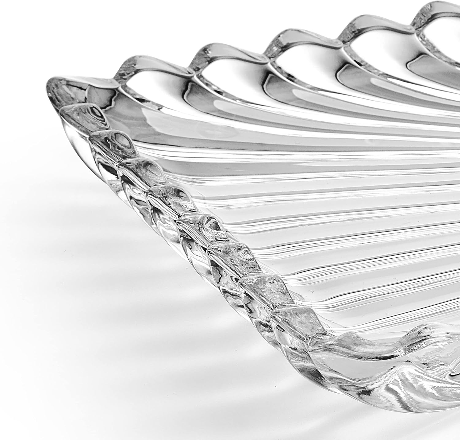Mikasa Estate Crystal Footed Bowl, 9 Inch(14.8″ x 6.9″ x 1.4″)