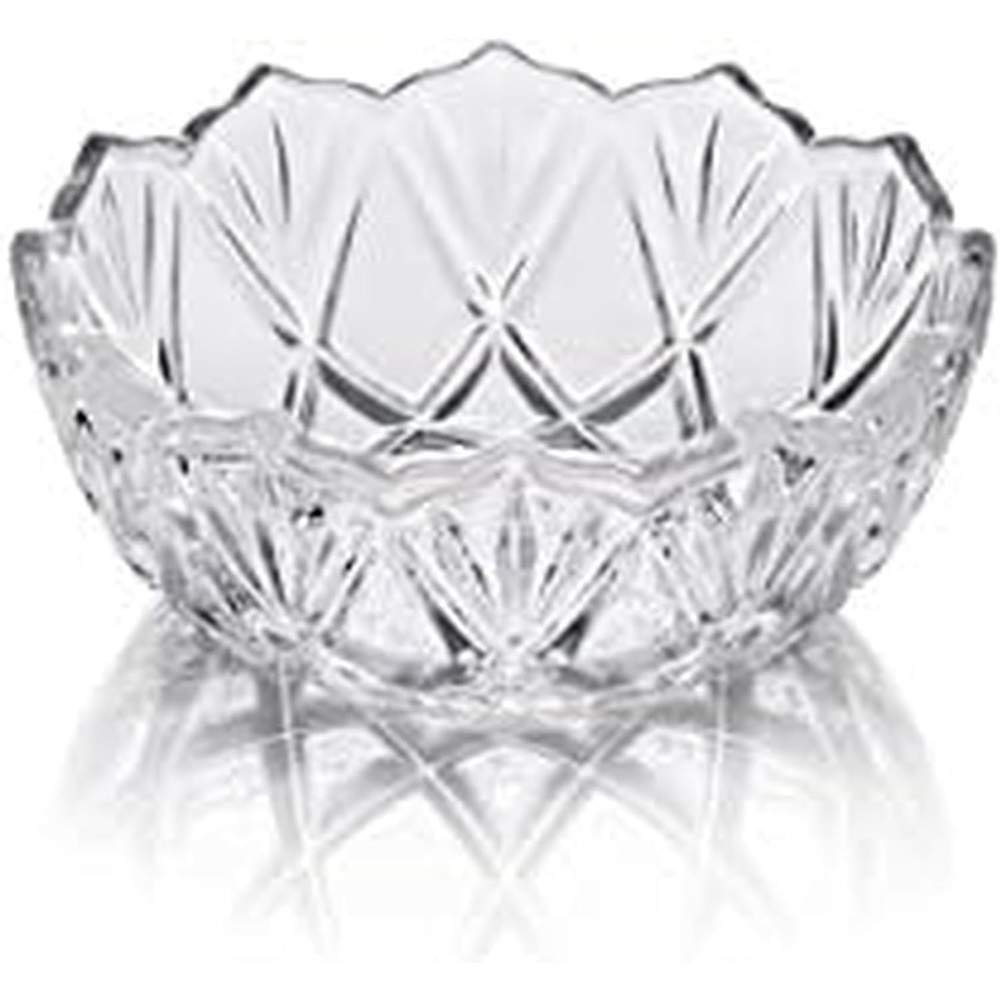 Mikasa Saturn Crystal Glass Candy Dish with Lid, 6.25 Inch Covered Candy Bowl, Elegant Serveware for Home Entertaining, Sparkling Accent Piece, Comes in Gift Box(6-Inch) - view 2