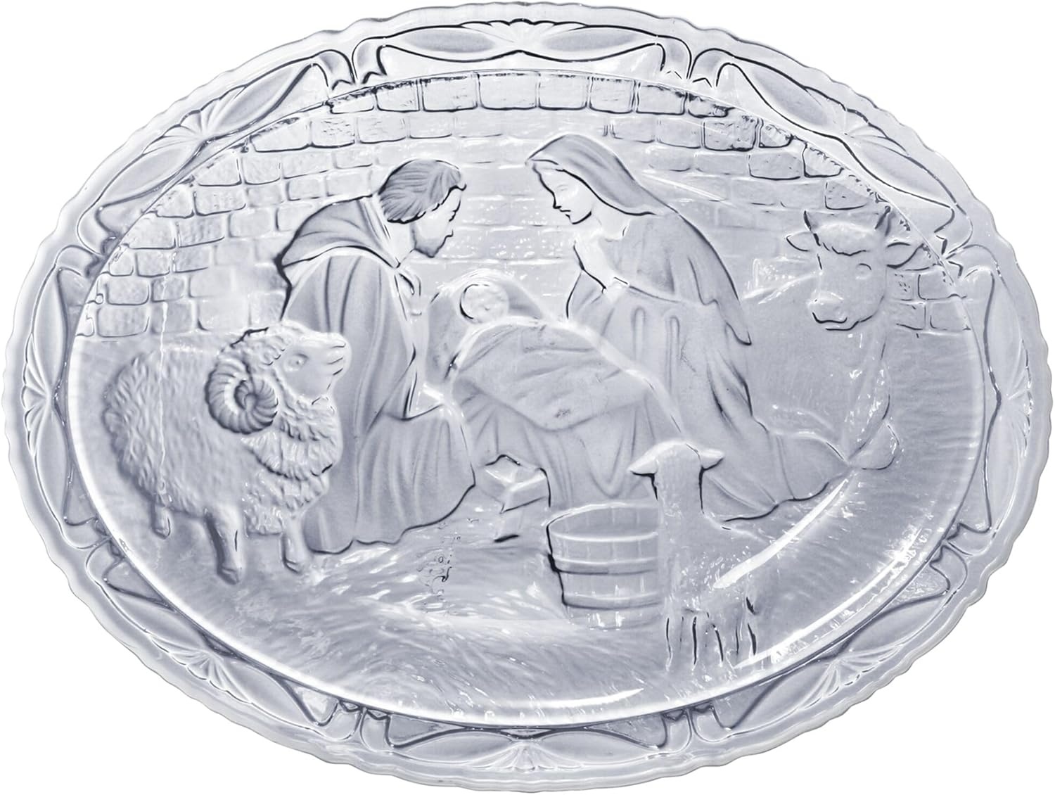 Mikasa Rejoice Crystal Christmas Nativity Plaque, 9.25 inch - view 4