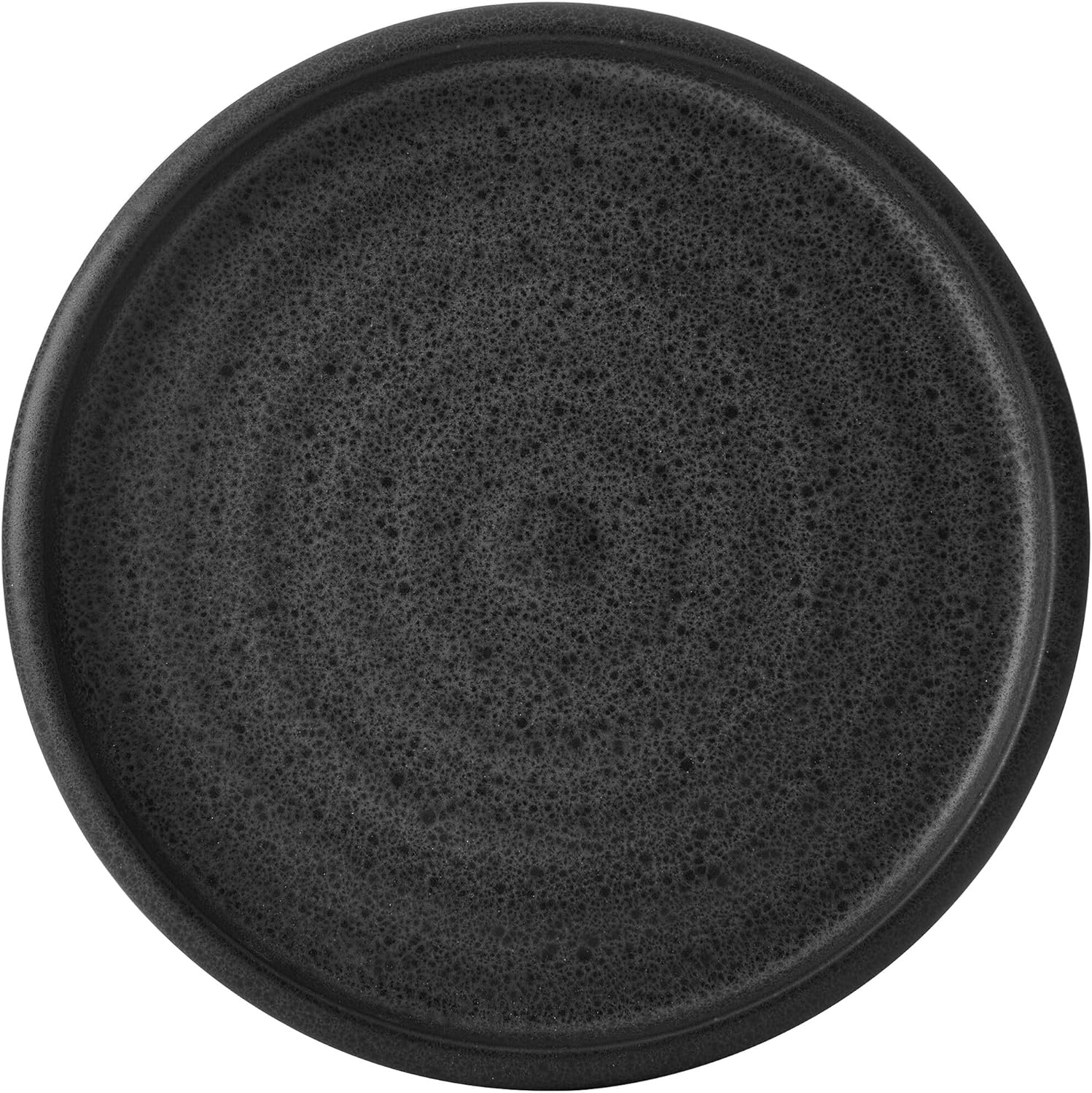 Mikasa Declan 12 Piece Stoneware Dinnerware Set, Service for 4, Modern Black Plate and Bowl Dishes with High Rims, Black - view 8