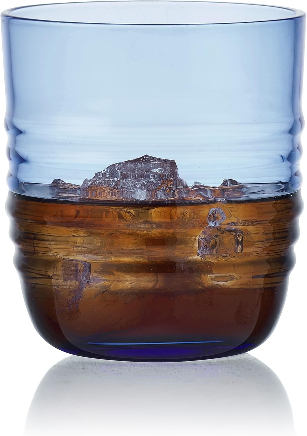 Mikasa Ciara 14 Oz. Double Old Fashioned Rocks Juice Water Beverage Cups, Set of 4, Cobalt - view 6