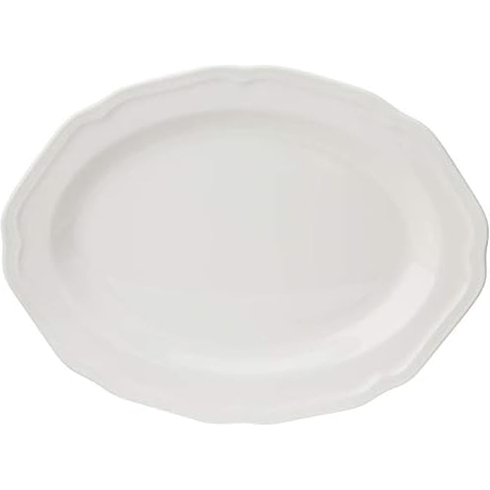 Mikasa Antique White Gravy Boat, 16-Ounce(14-Inch Oval Platter)