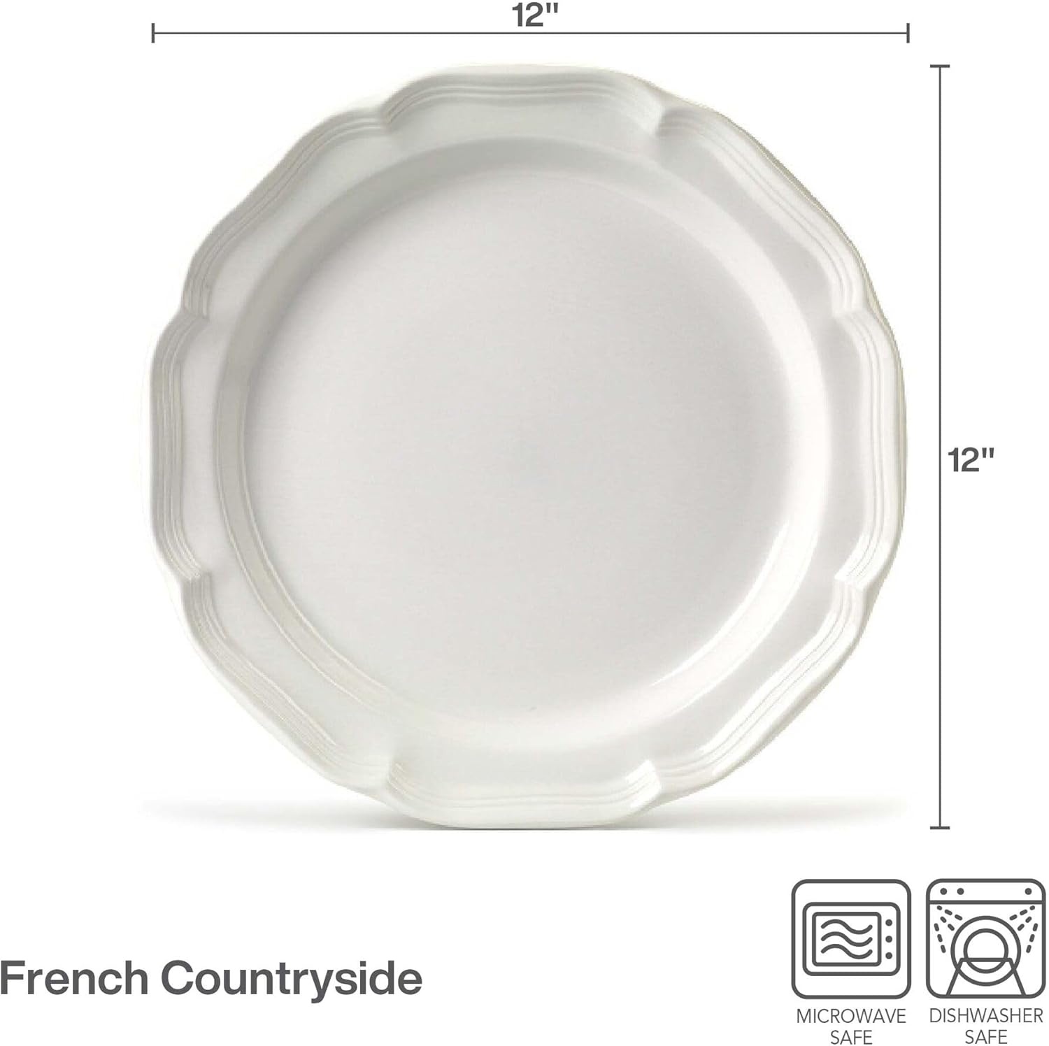 Mikasa French Countryside Round Platter, 12 Inch(12 Inch)
