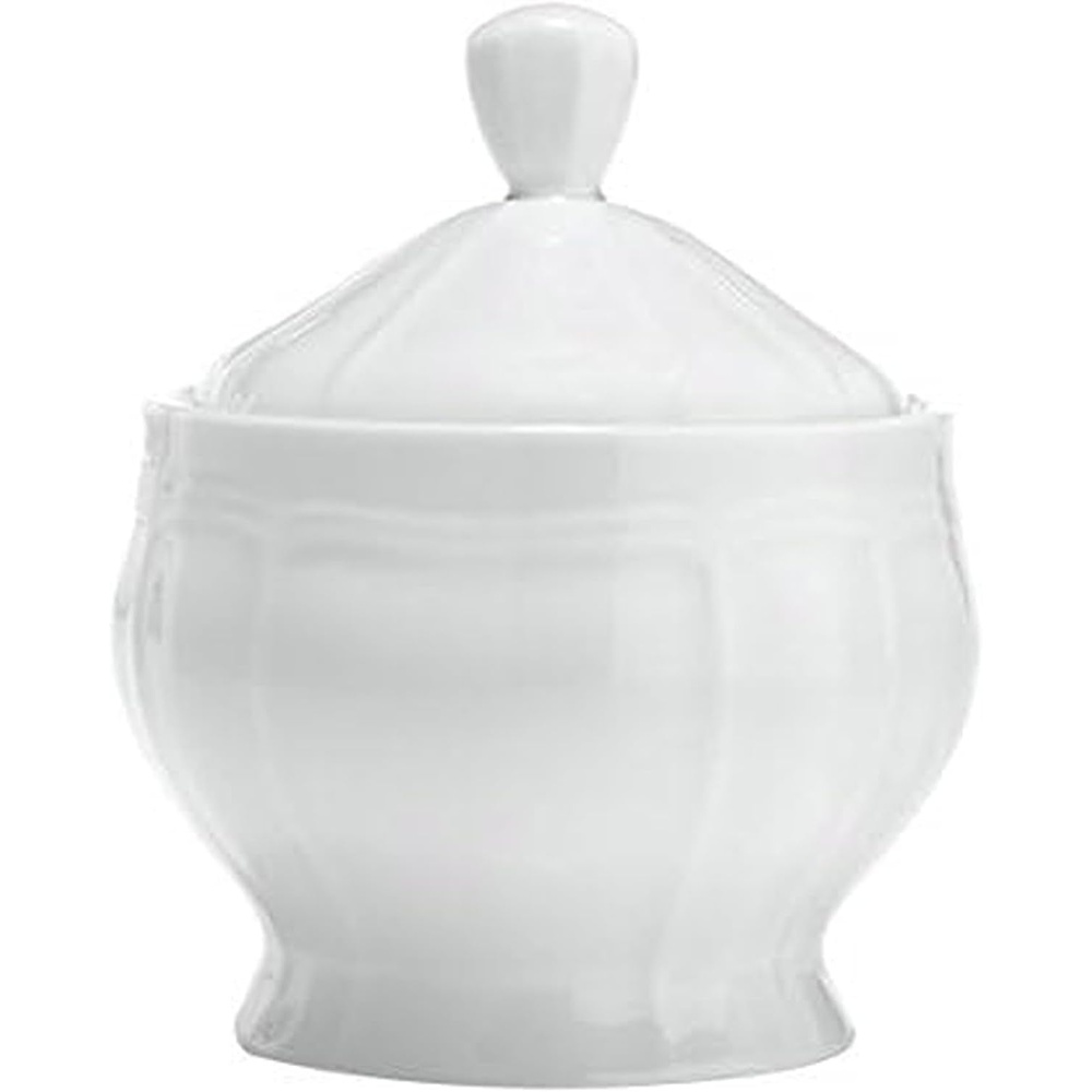 Mikasa Antique Covered Sugar Bowl, White