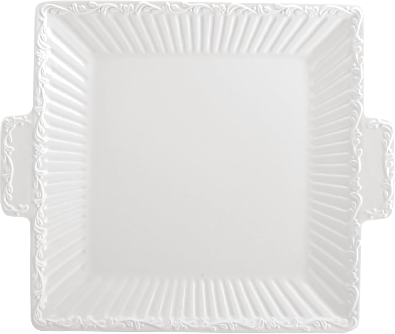 Mikasa Italian Countryside Square Dessert Tray, 11-Inch
