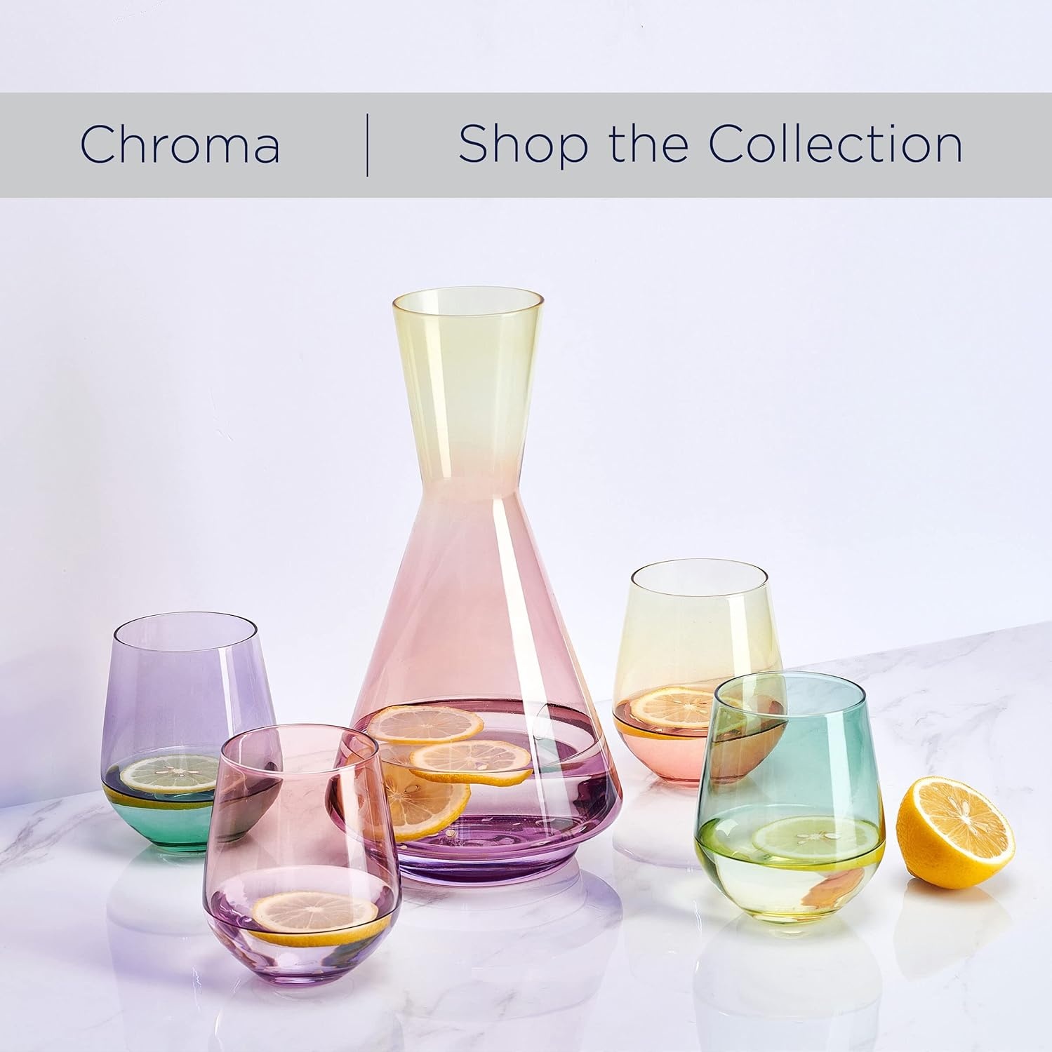 Mikasa Chroma Set of 4 Stemless Wine Glasses, 13 Ounce(Stemless Wine Glasses) - view 4