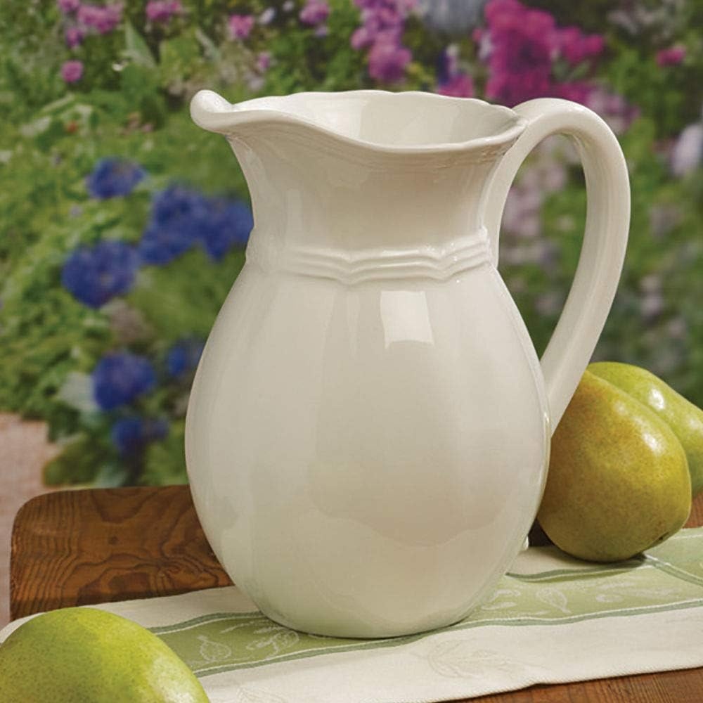 Mikasa French Countryside Pitcher, 47-Ounce, Ivory – 5093641 - view 2