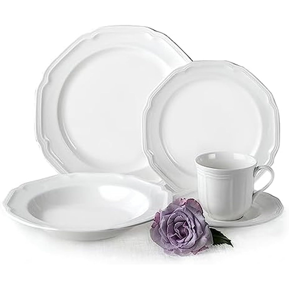 Mikasa Antique White Gravy Boat, 16-Ounce(5-Piece Place Setting)