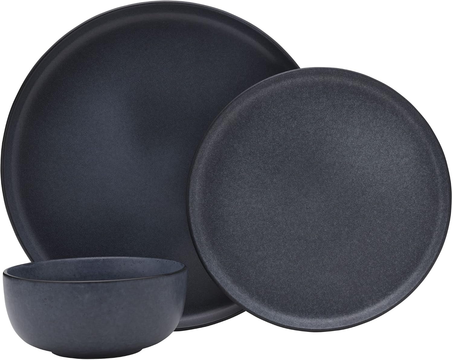 Mikasa Mayer 12 Piece Dinnerware Set, Service for 4, Gray