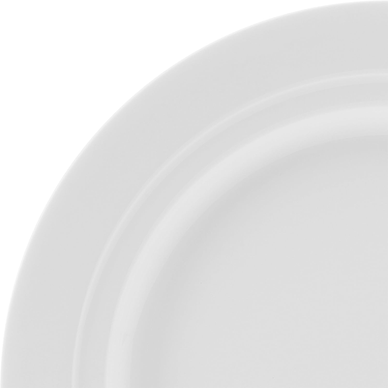 Mikasa Miles Bone China Lightweight Chip Resistant 12 Piece Dinnerware Set, Service for 4, White(Bentlee) - view 3