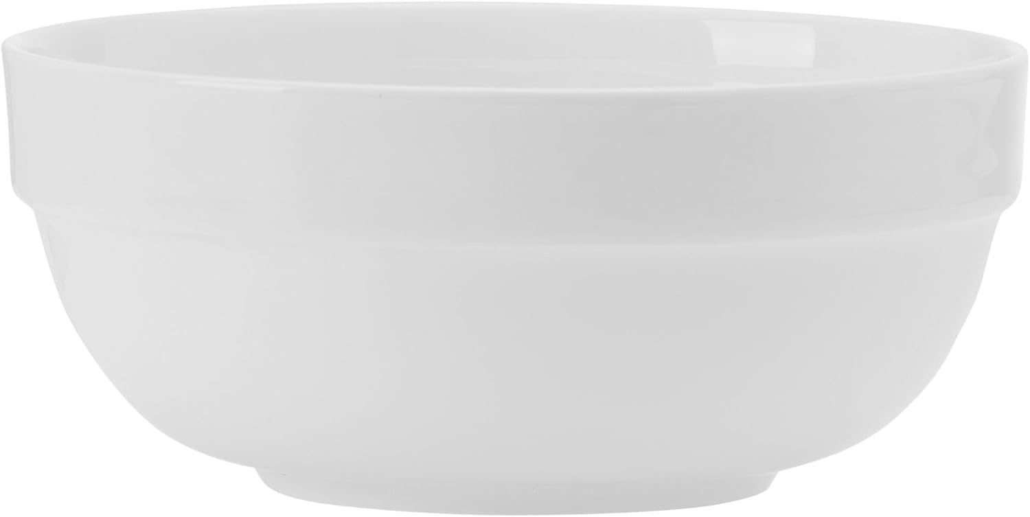 Mikasa Miles Bone China Lightweight Chip Resistant 12 Piece Dinnerware Set, Service for 4, White(Bentlee) - view 7