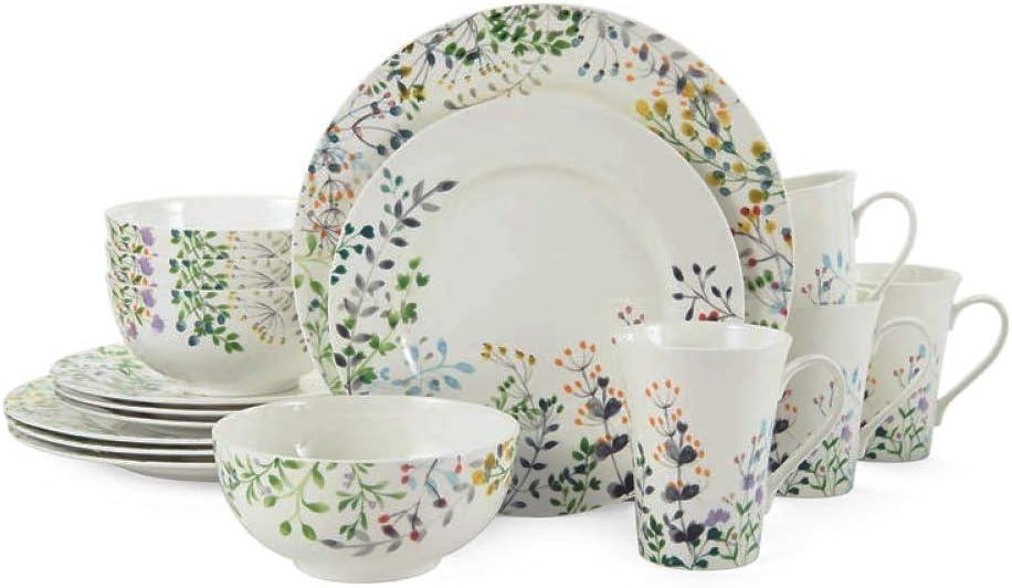 Mikasa Tivoli Garden 16-Piece Dinnerware Set, Service For 4