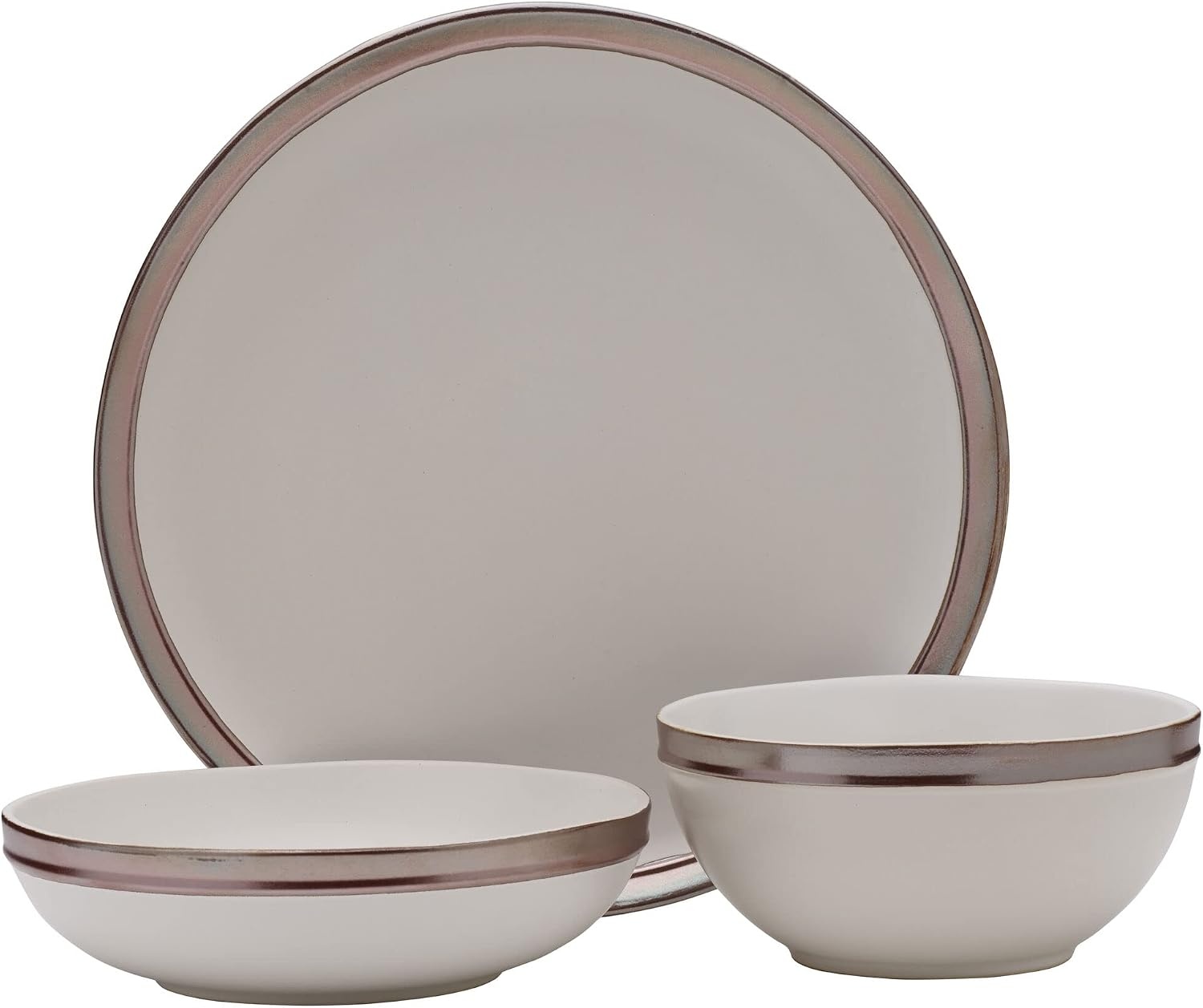 Mikasa Miller 12 Piece Dinnerware Set, Service for 4, White(White)