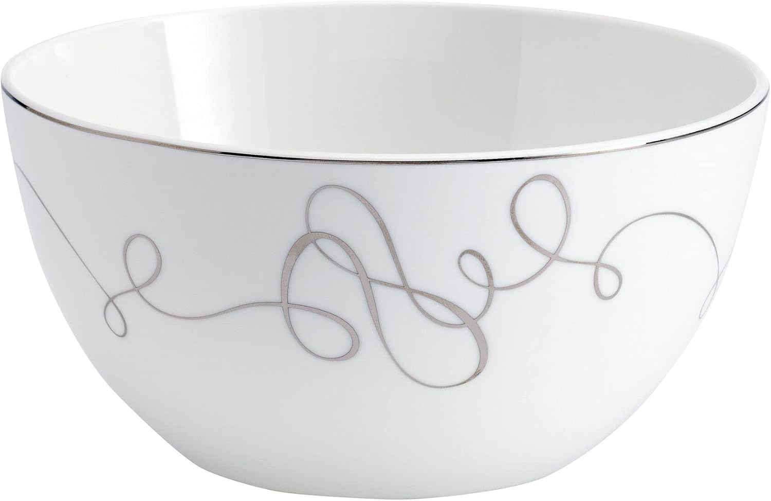 Mikasa Love Story Platinum Banded Dinner Plates, Set of 4(All Purpose Bowls)