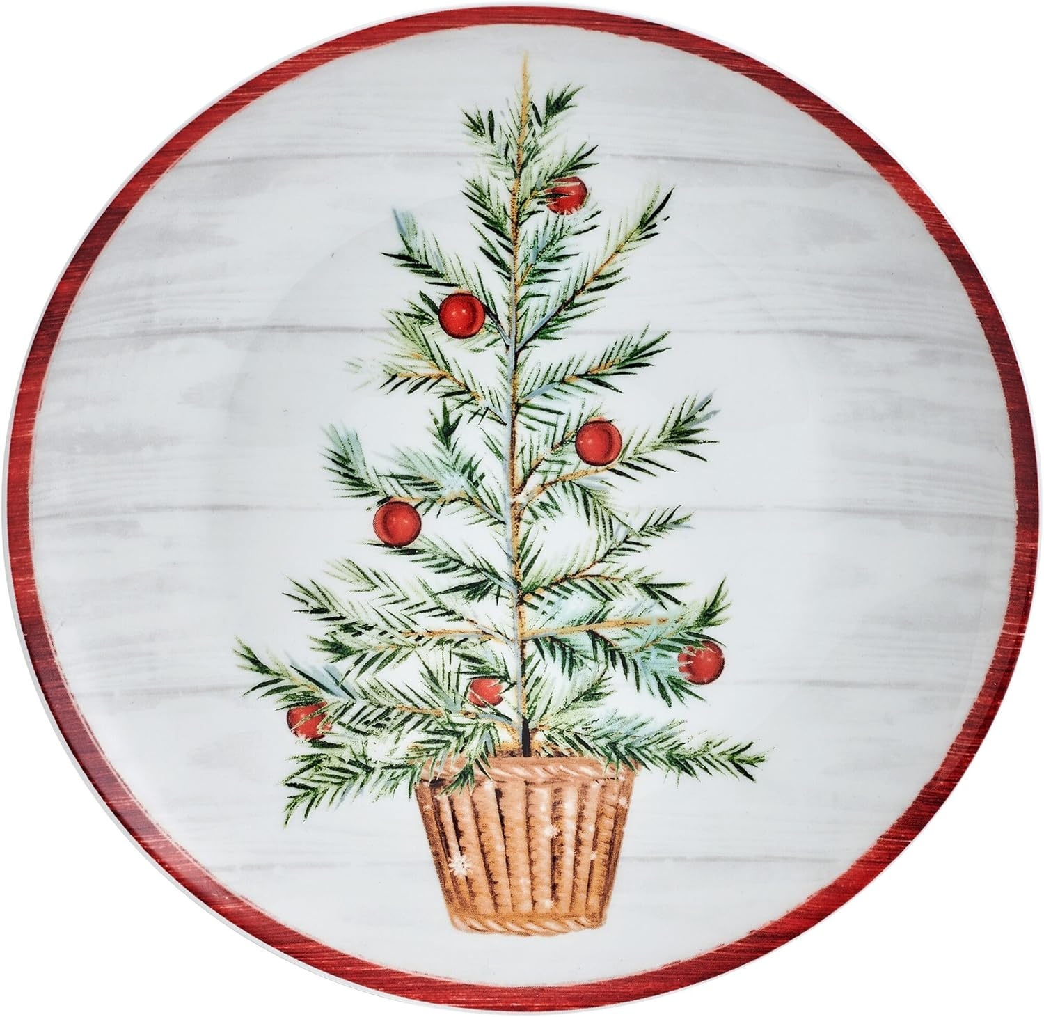Mikasa Holiday Countryside Christmas Bone China Salad Plates, Set of 4, 9 Inch(Set of 4  9 Inch) - view 7