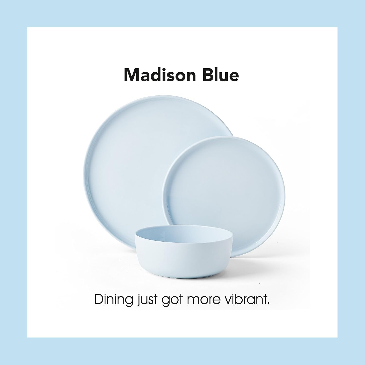 Mikasa Madison Misty Pink Bone China Dinnerware Set, 12-Piece Service for 4, Includes Dinner Plates, Salad Plates and Cereal Bowls, Dishwasher Safe(Misty Blue) - view 5