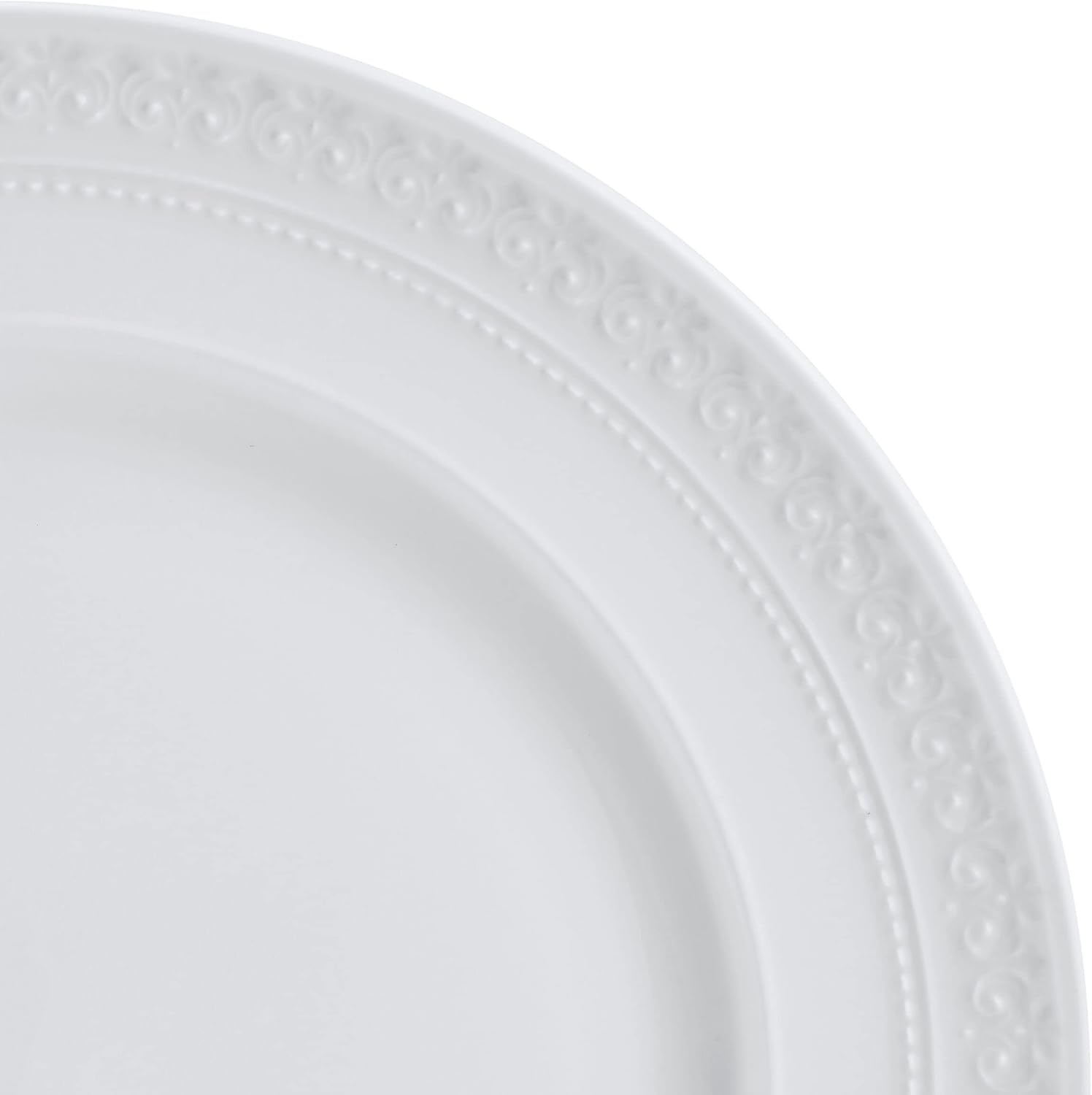 Mikasa Crown White Chip Resistant 18 Piece Dinnerware Set, Service for 6 - view 2