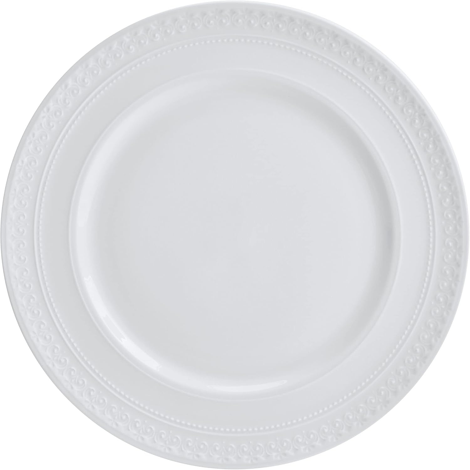 Mikasa Crown White Chip Resistant 18 Piece Dinnerware Set, Service for 6 - view 7