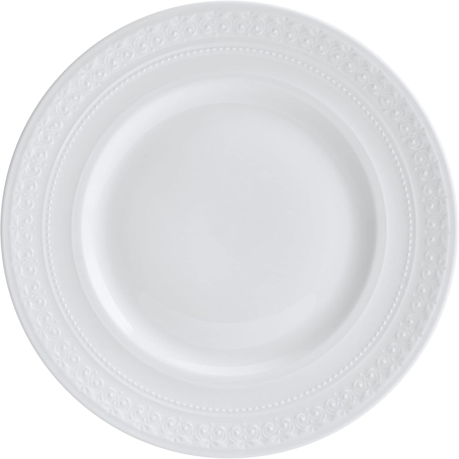 Mikasa Crown White Chip Resistant 18 Piece Dinnerware Set, Service for 6 - view 8