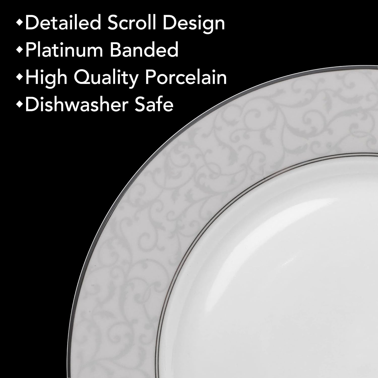 Mikasa Parchment Gold 40 Piece Dinnerware Set, Service for 8(Parchment) - view 4