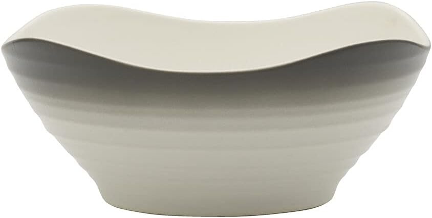 Mikasa Swirl Square Ombre Graphite 16 Piece Dinnerware Set, Service for 4(Ombre Graphite) - view 6