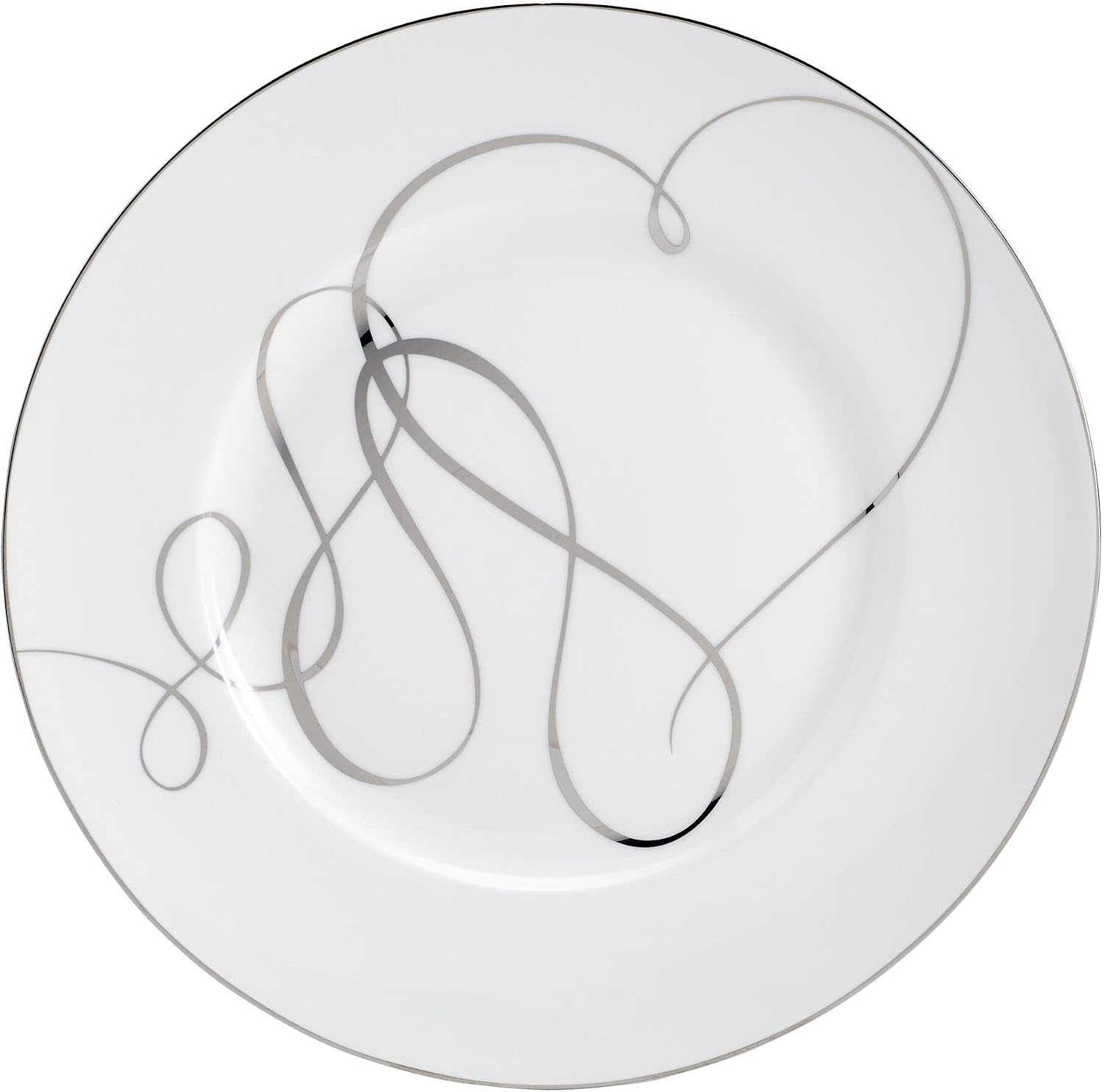 Mikasa Love Story Platinum Banded Dinner Plates, Set of 4(Salad Plates)