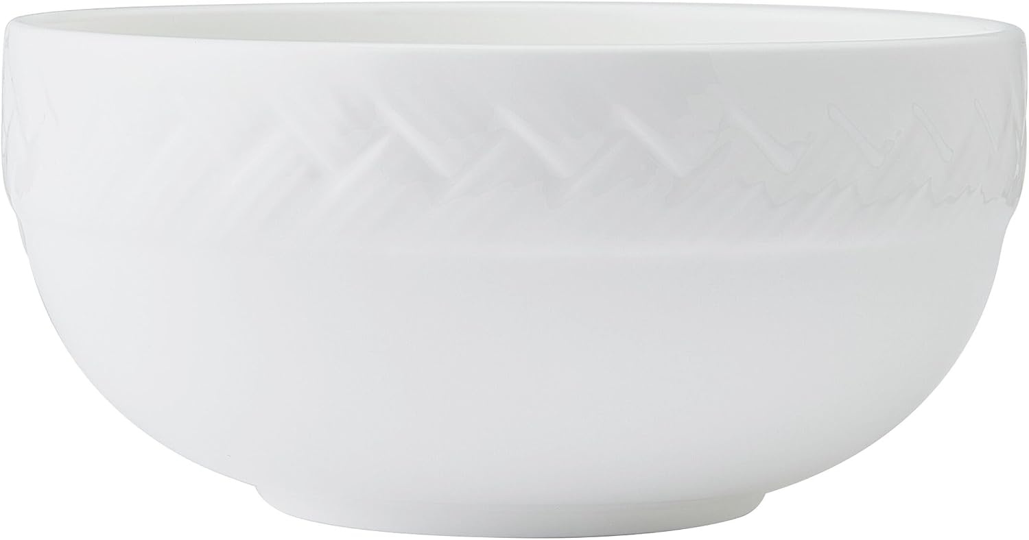 Mikasa Miles Bone China Lightweight Chip Resistant 12 Piece Dinnerware Set, Service for 4, White(Shay) - view 8