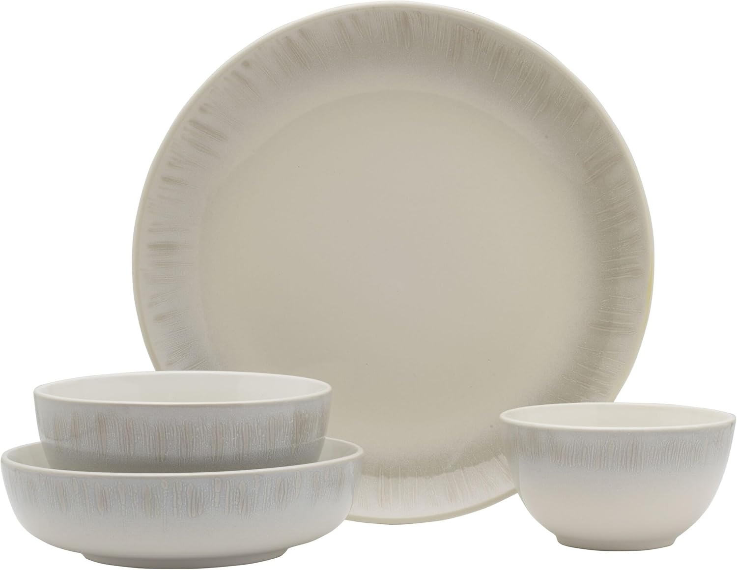 Mikasa Logan Grey 32 Piece Dinnerware Set, Service for 8(Gray)