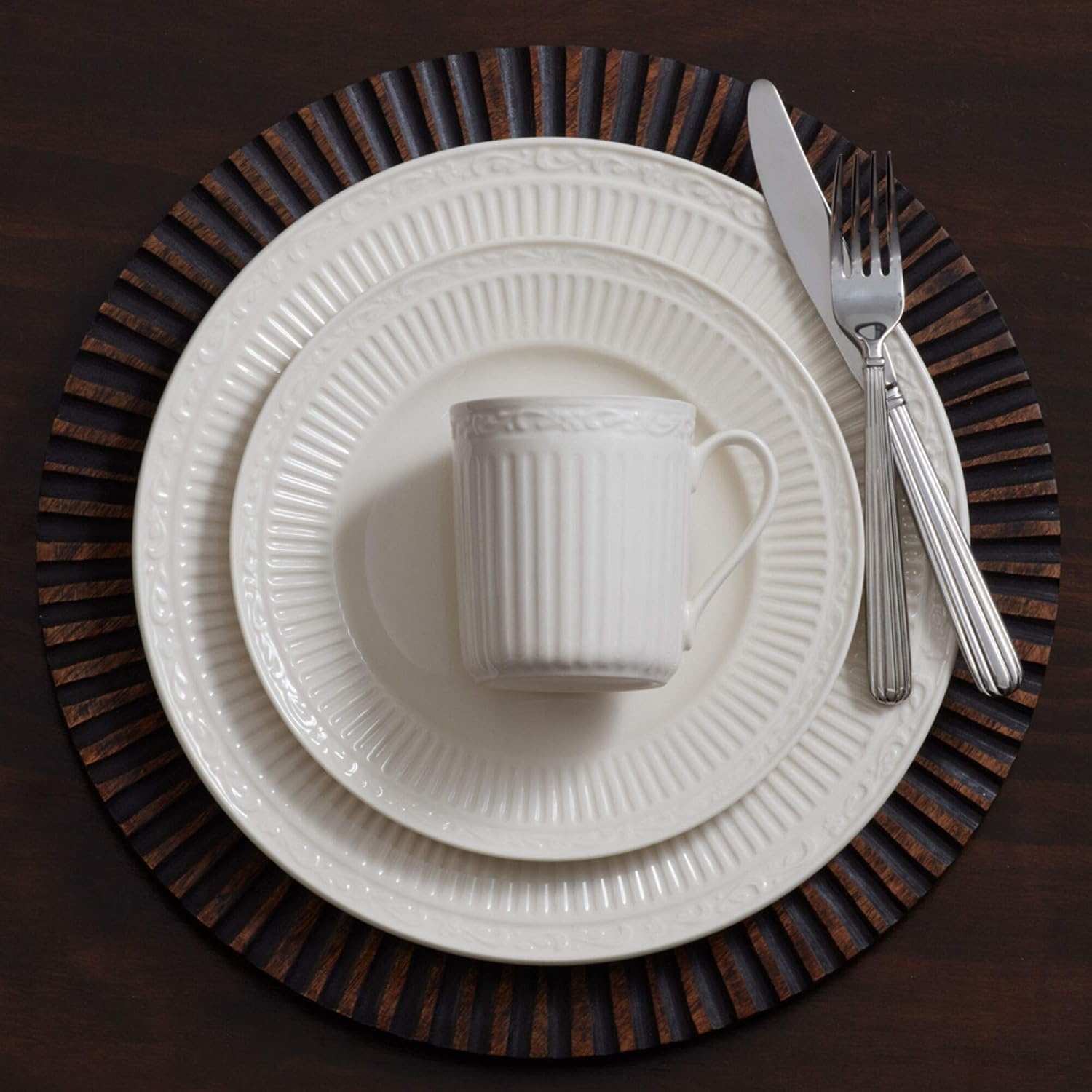 Mikasa Italian Countryside Dinner Plate, 11-Inch, White – DD900-201(Single) - view 2
