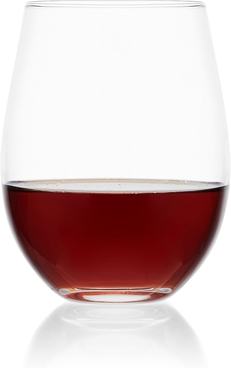 Mikasa Lana Champagne Flutes Glasses, Set of 4, 8.25 Ounce, Clear(Glass Stemless Wine) - view 4