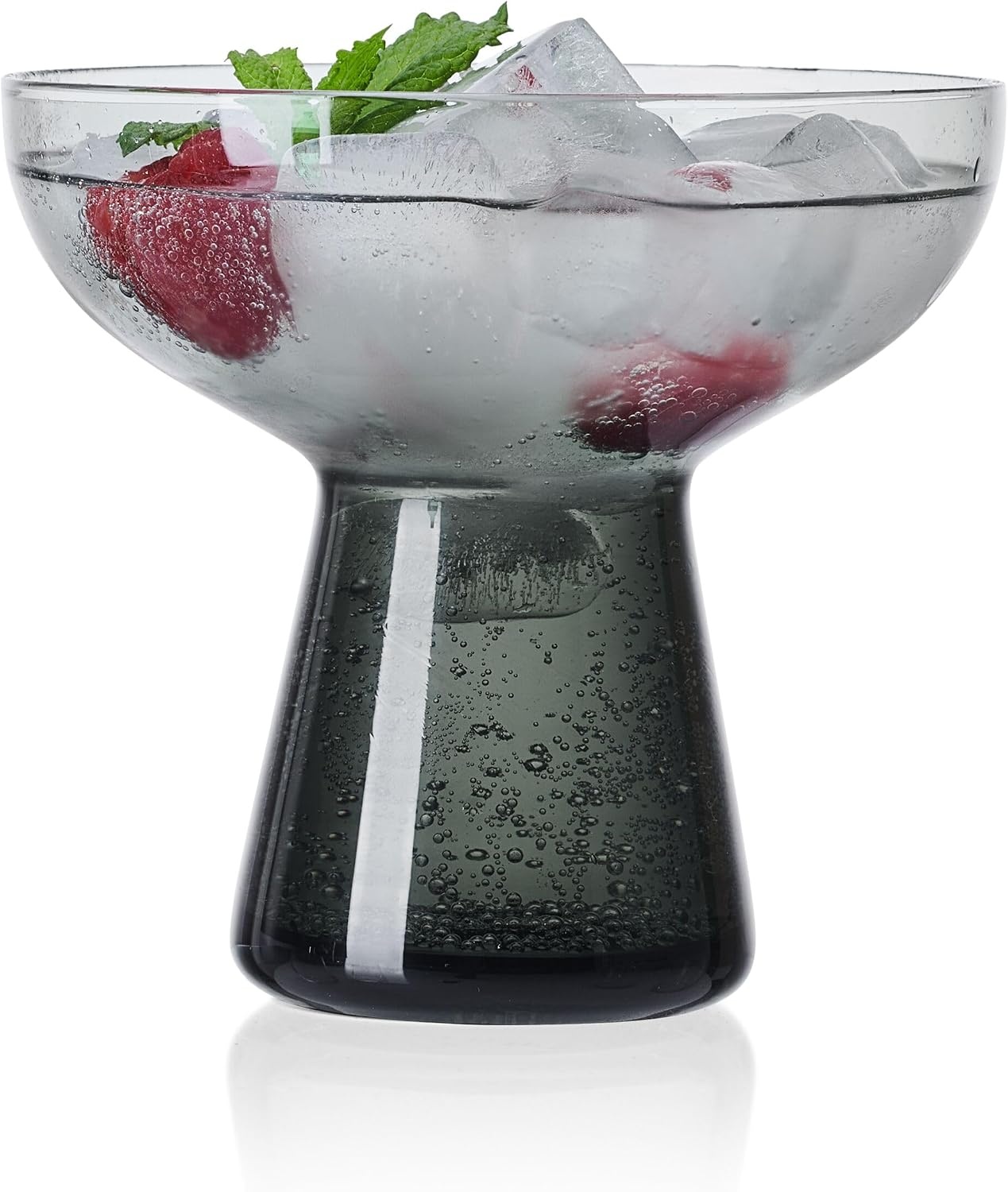 Mikasa Phoebe Margarita Cocktail Glass, Set of 4, Amber(Smoke) - view 4