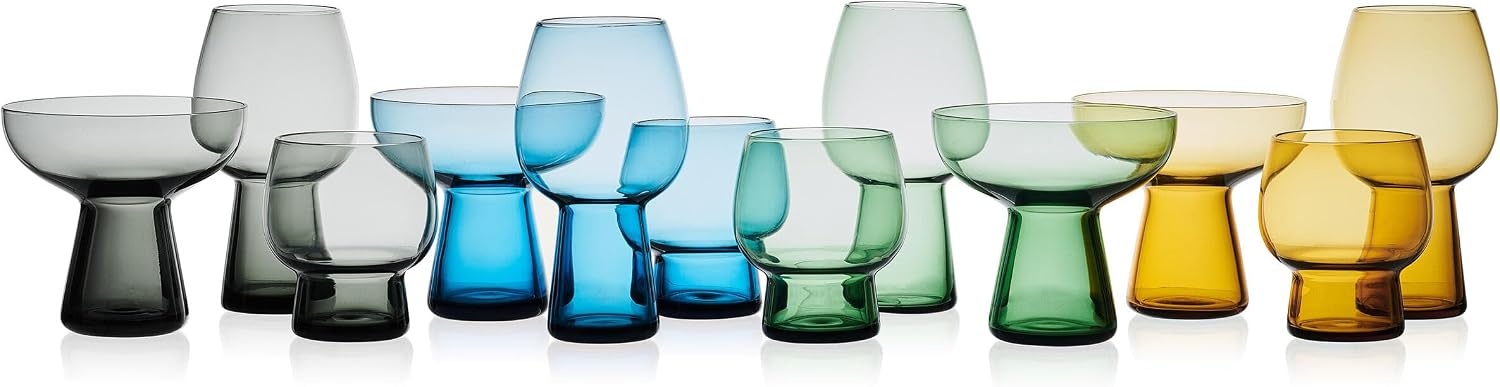 Mikasa Phoebe Margarita Cocktail Glass, Set of 4, Amber(Smoke) - view 6
