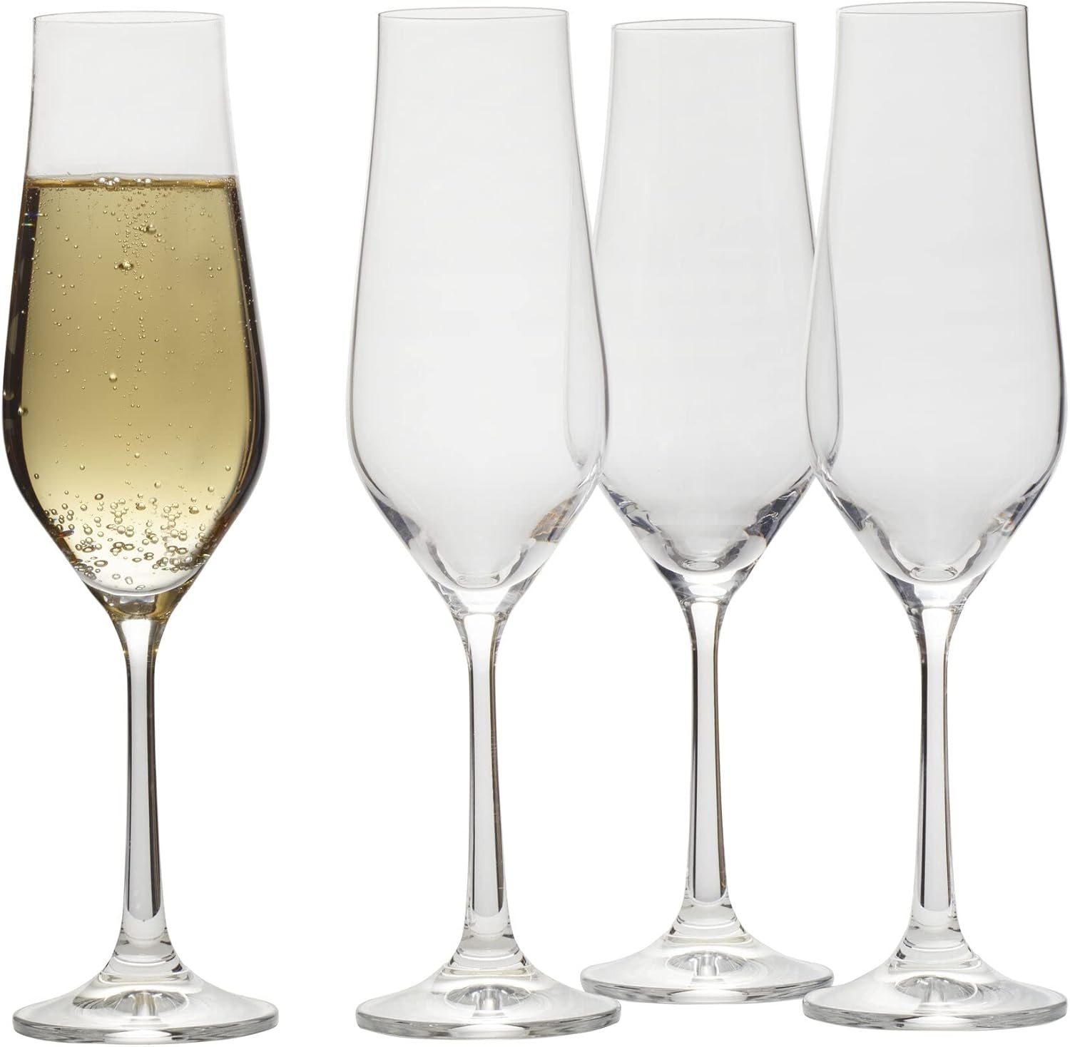 Mikasa Grace Set of 4 White Wine Glasses, 18-Ounce(Flute) - view 4