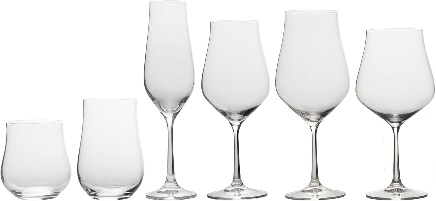 Mikasa Grace Set of 4 White Wine Glasses, 18-Ounce(Flute) - view 7