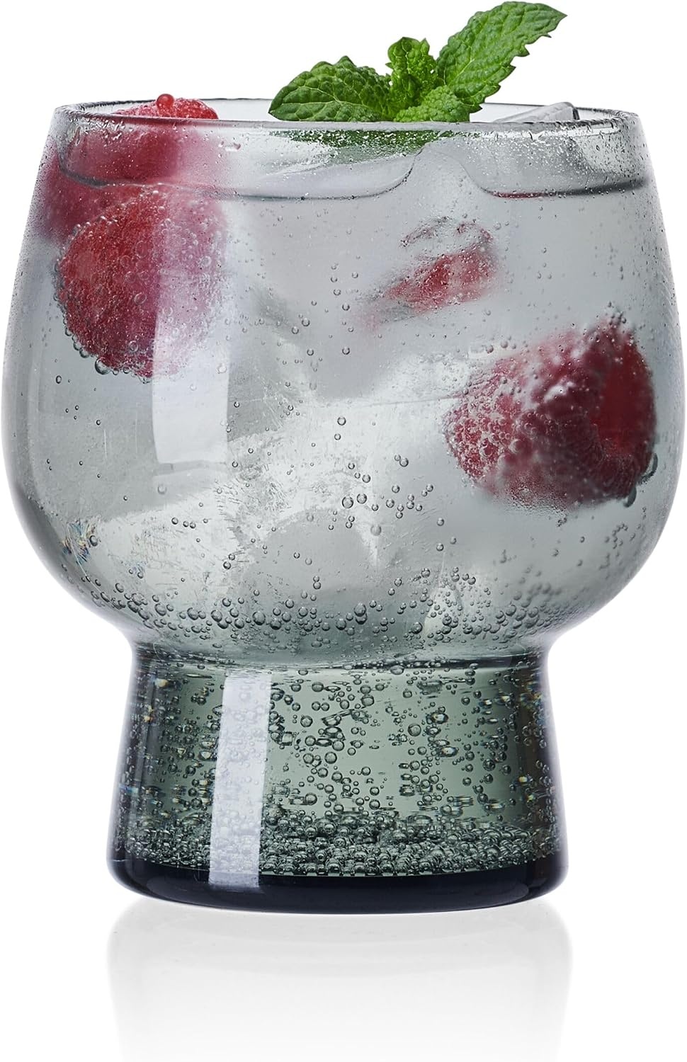 Mikasa Phoebe Double Old Fashioned Beverage, Set of 4, Blue(Smoke) - view 6