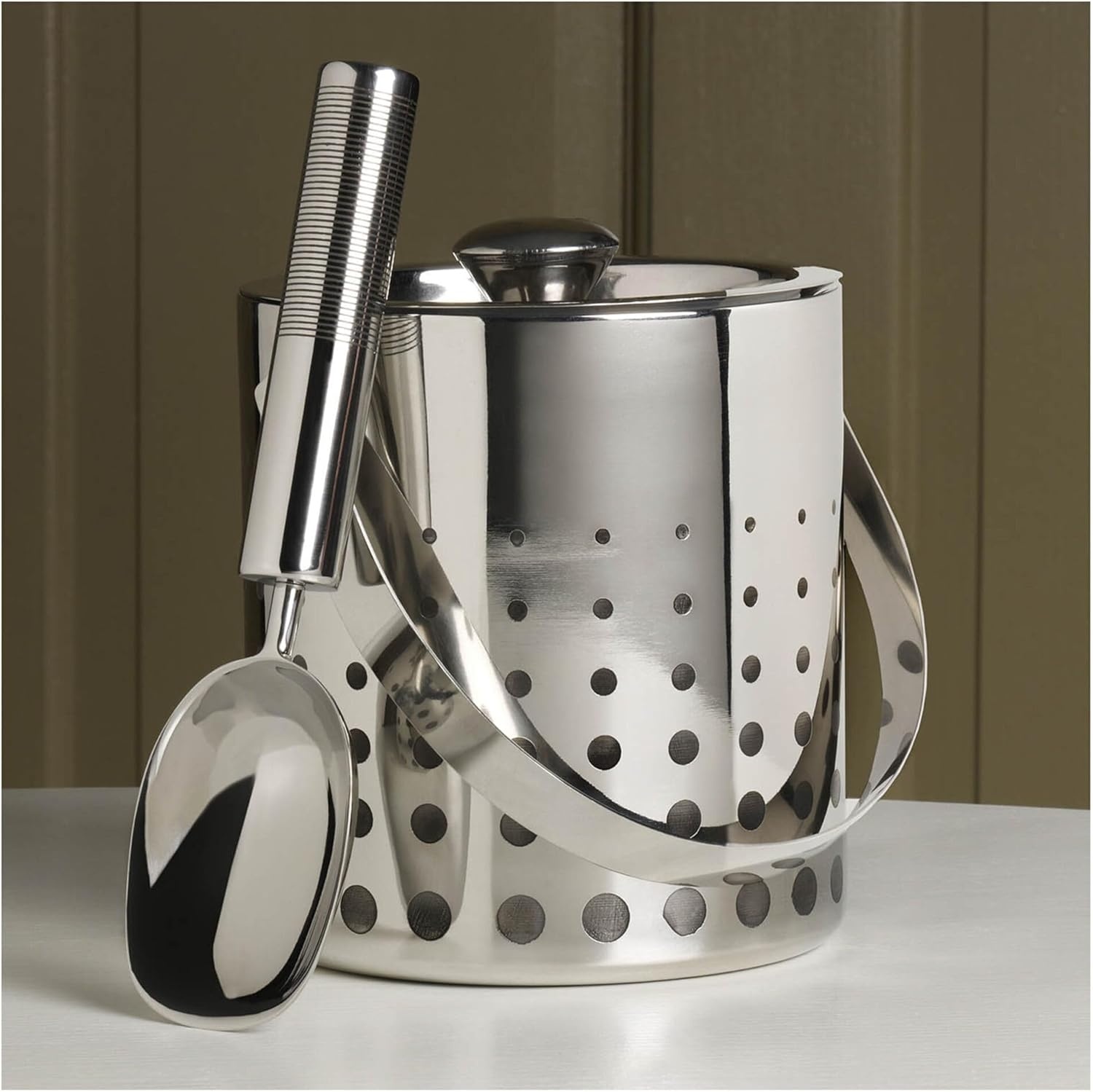 Mikasa Cheers Stainless Steel Ice Bucket and Scoop - view 4