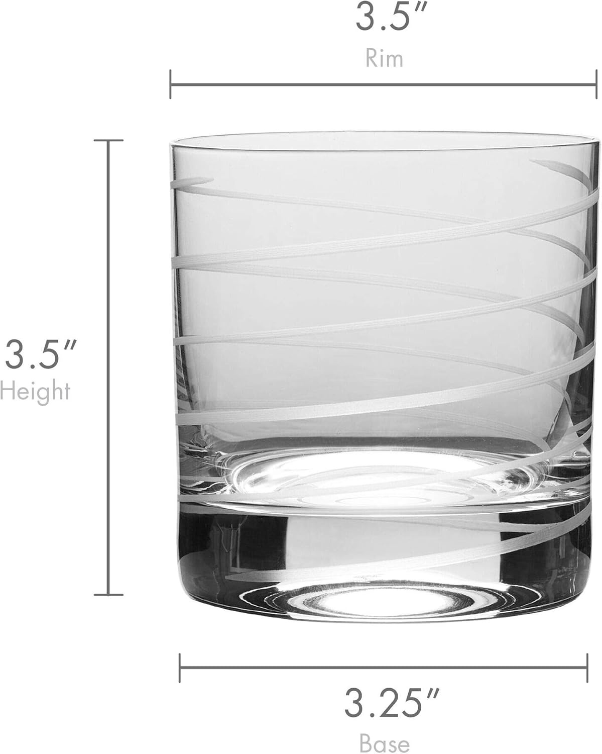 Mikasa Cheers Double Old Fashioned Glass, 12.75-Ounce, Set of 4(Clear)