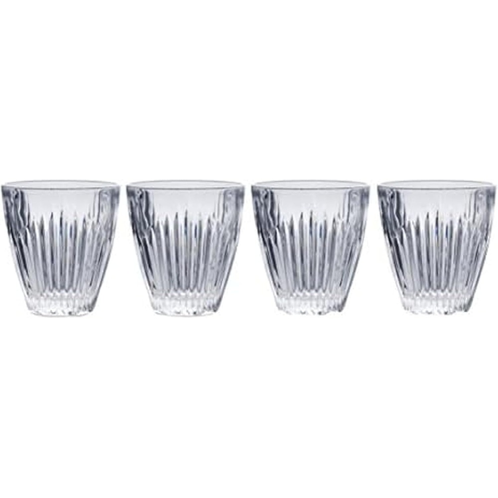 Mikasa Parkside Double Old Fashioned Glass, 9.4-Ounce, Set of 4