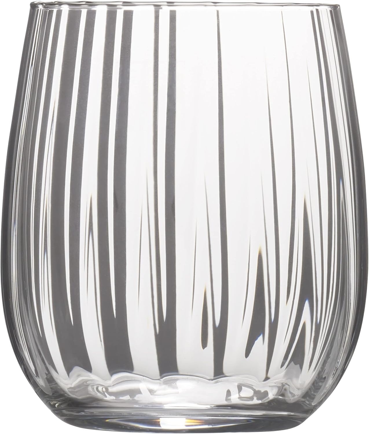 Mikasa Gail Optic Set of 4 Highball Tumbler Cups, 18-Ounce(16-Ounce)