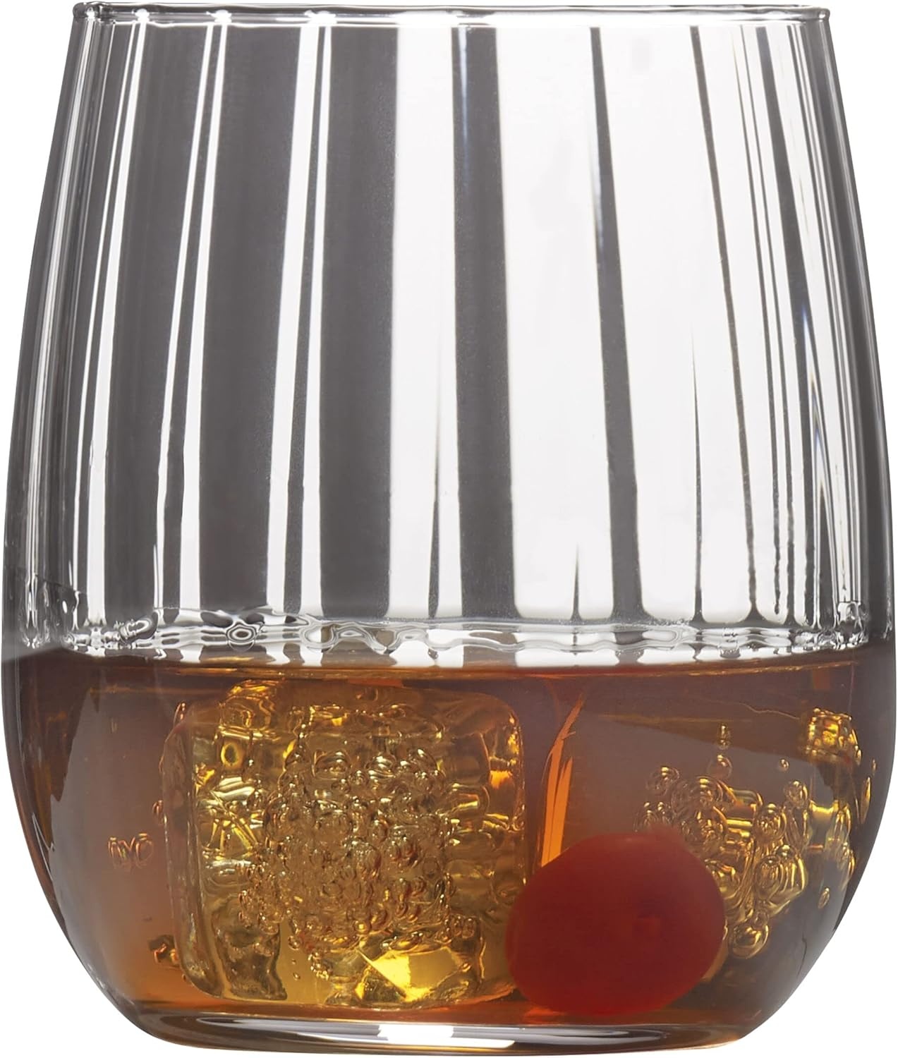 Mikasa Gail Optic Set of 4 Highball Tumbler Cups, 18-Ounce(16-Ounce) - view 4