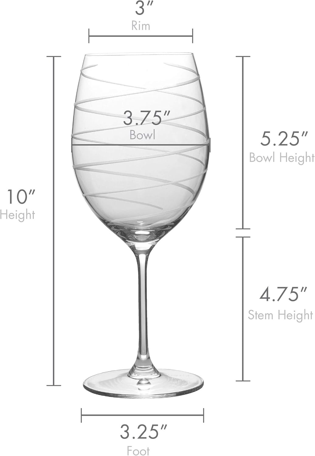 Mikasa Cheers Bordeaux Wine Glass, Set of 4, 24 Ounce, Clear(Bordeaux Red Wine)