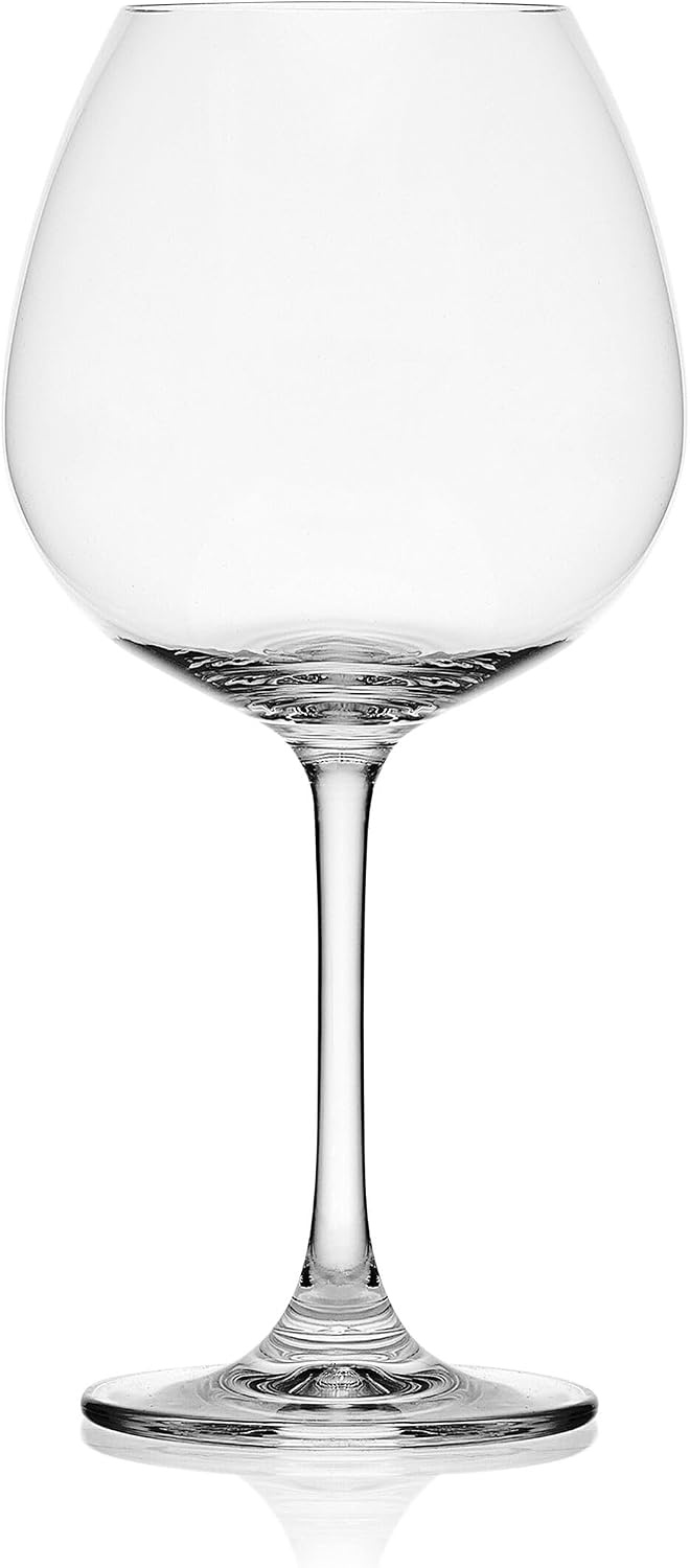 Mikasa Lana Red Wine Balloon Glasses, Set of 4, 23 Ounce, Clear(Glass Red Wine)