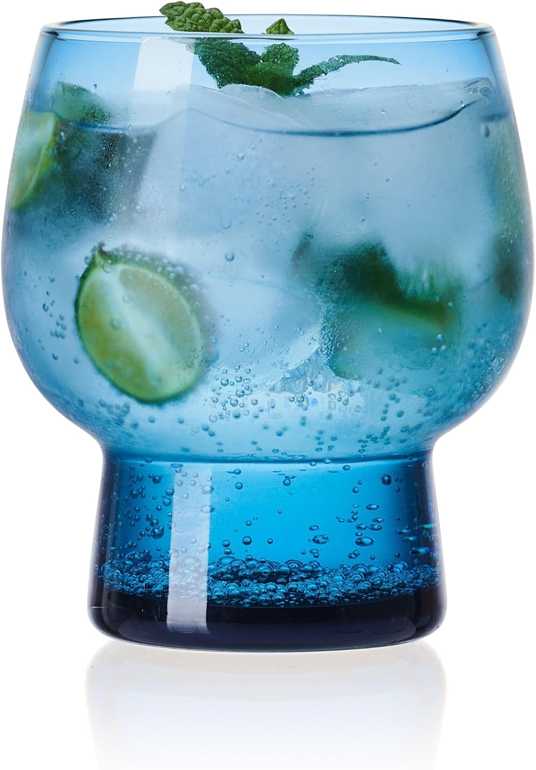 Mikasa Phoebe Double Old Fashioned Beverage, Set of 4, Blue(Blue) - view 6